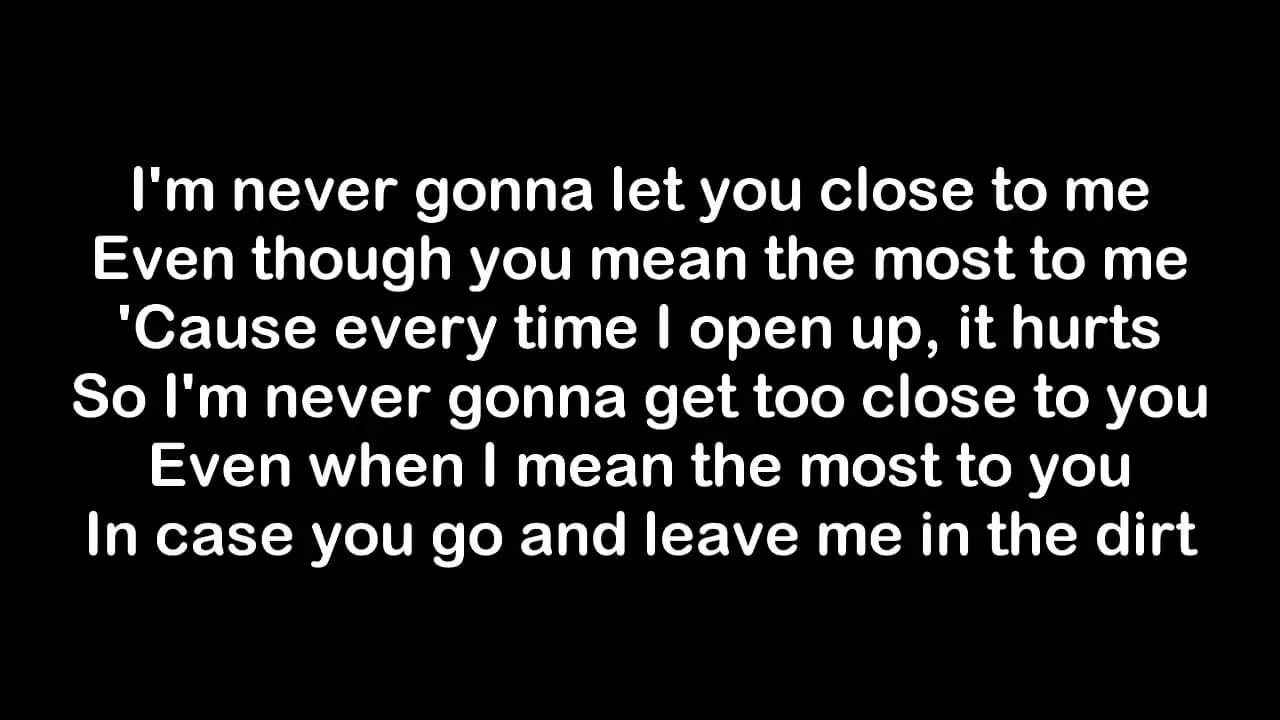 Cause Everytime You Hurt Me The Less That I Cry Lyrics